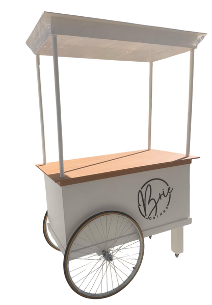 BARRA CON TECHO DE MELAMINA (NEGRO O BLANCO)